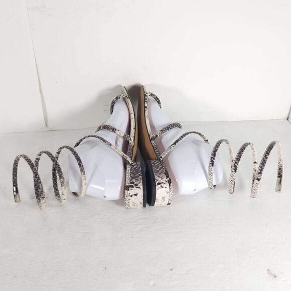 Avec Les Filles Women's Caila US 8M Animal Print Wrap Strap Gladiator Sandal - Picture 12 of 12